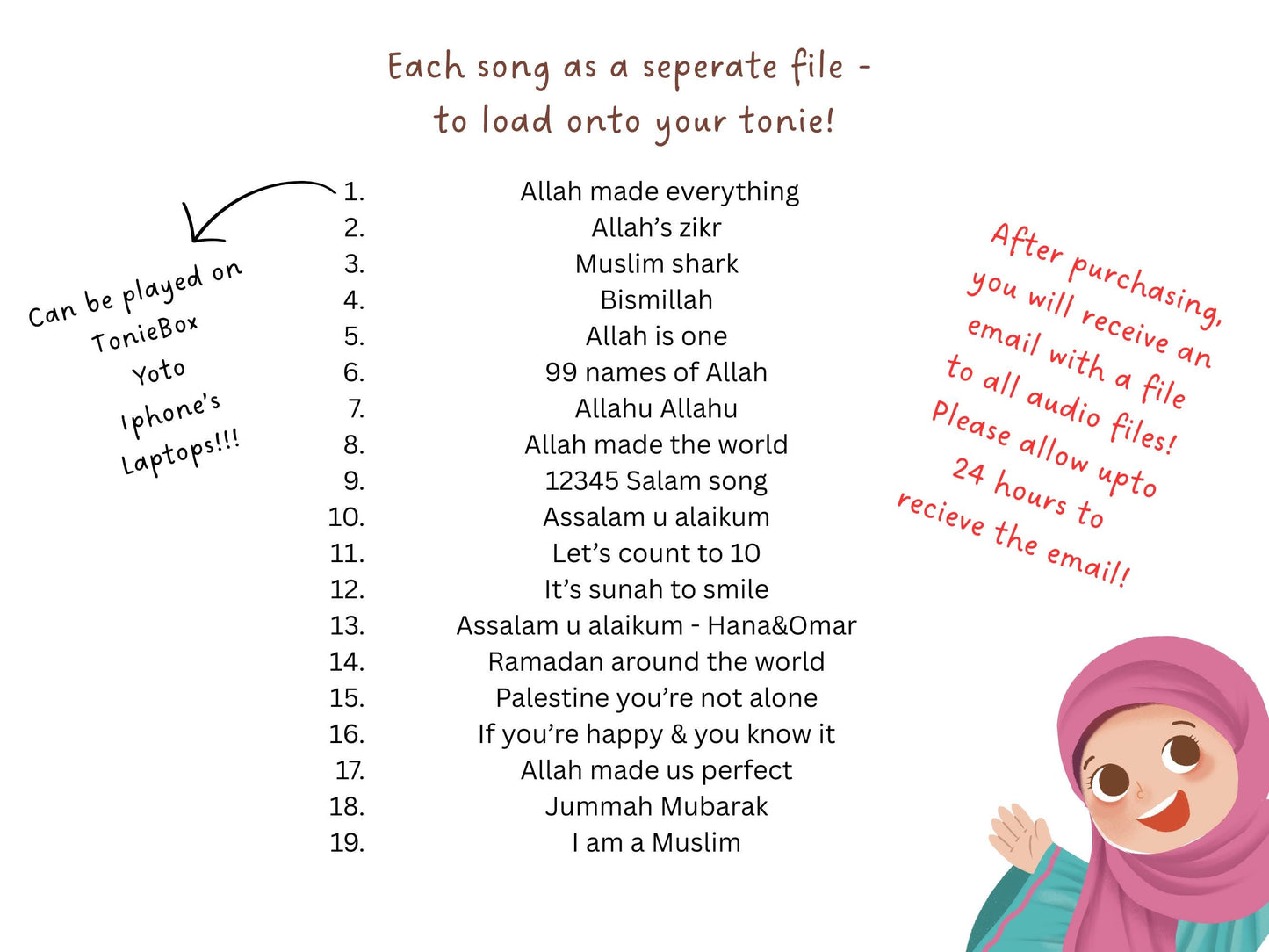 Islamic Kids Songs: Creative Tonie & Yoto Audio